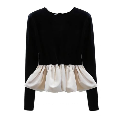 ベロア peplum tops