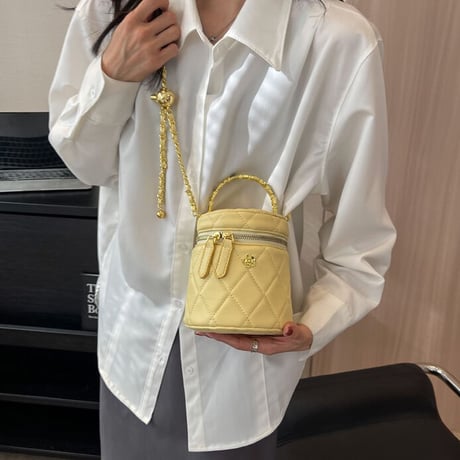 flower point bucket bag