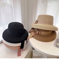 ribbon straw hat