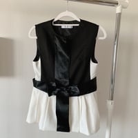 【即納】ribbon vest
