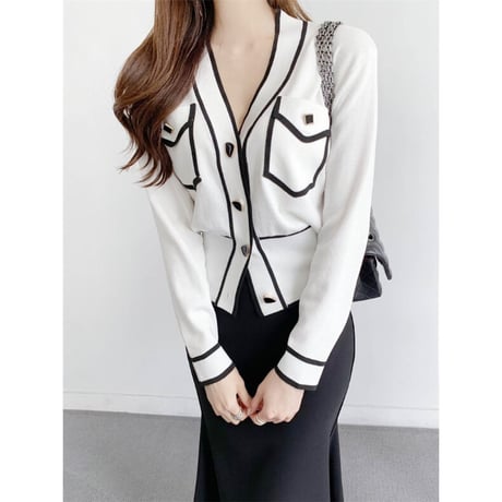 vneck cardigan
