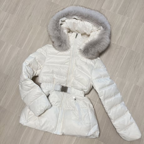fox fur down jacket