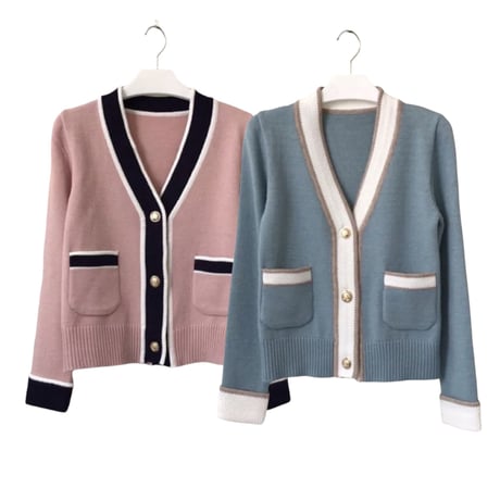 gold button cardigan