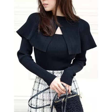 cape manto  knit