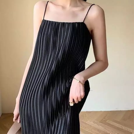 【即納あり】pleats camisole onepiece