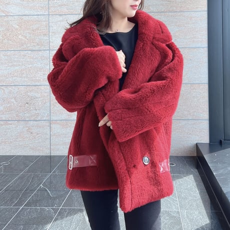 【ウール100%】short coat