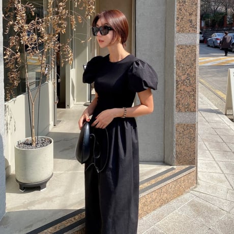puff sleeve onepiece
