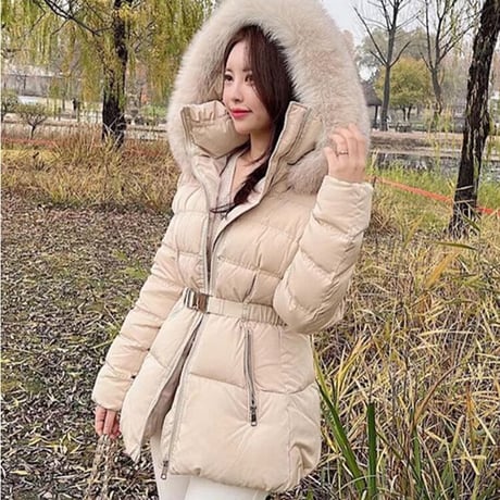 fox fur down jacket