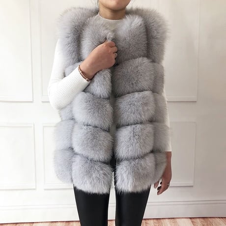 fox fur vest