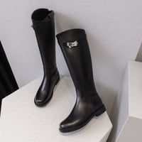 【本革】buckle long boots