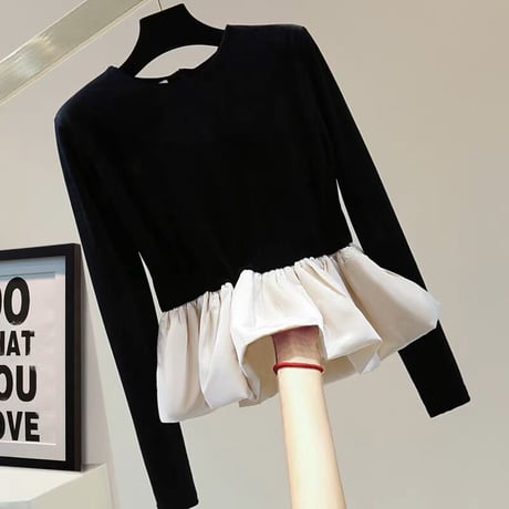 ベロア peplum tops