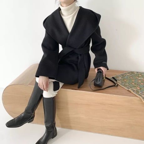 フード付きコート
