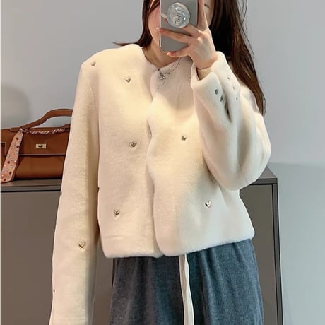 wool heart jacket