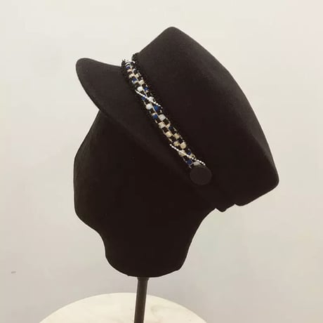 【即納あり】tweed line casquette