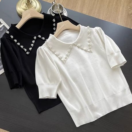 collar bijou summer knit