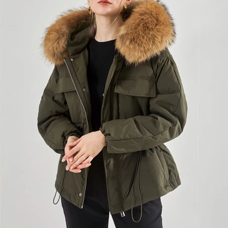 real fur down jacket