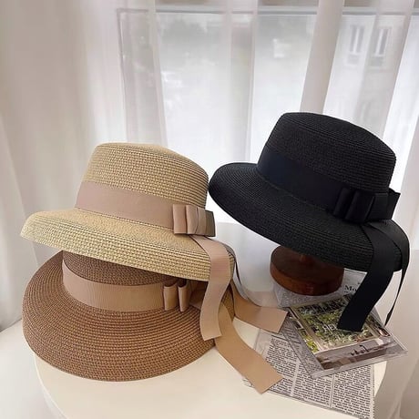 ribbon straw hat