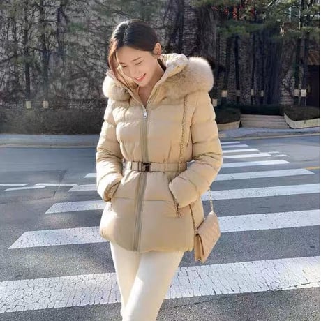 fox fur down jacket