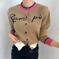 logo cardigan