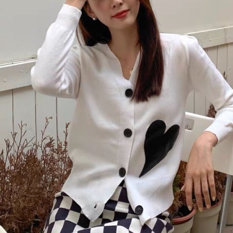 heart cardigan