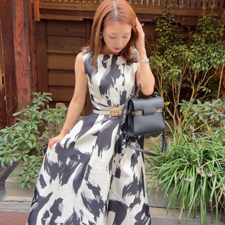 sleeveless print onepiece