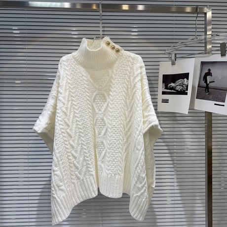 poncho knit