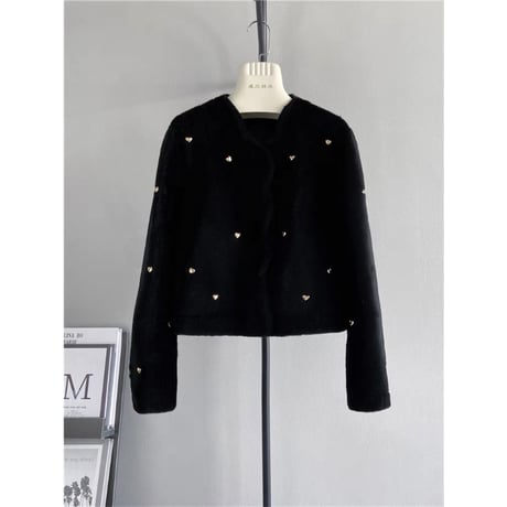 wool heart jacket