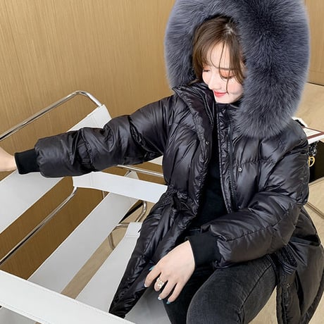 fox fur down jacket
