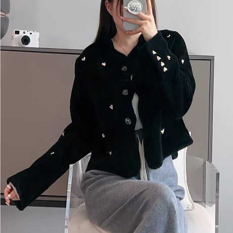 wool heart jacket