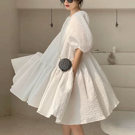 puff sleeve onepiece
