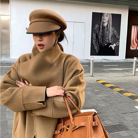 変形 wool casquette