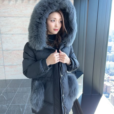 【即納あり】fox fur down   coat