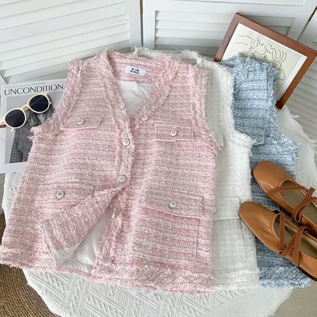 tweed vest