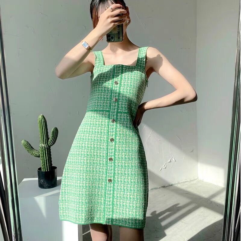 グリーン ツイード ワンピース | BrillantSelect Store