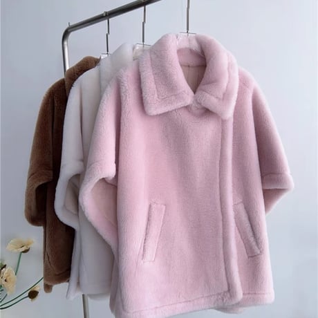 【ウール100%】poncho coat