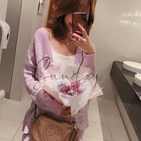 ツイードニットスカートセットアップ