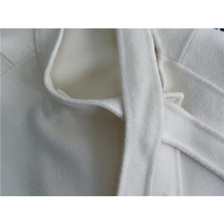 neck ribbon foxfur coat