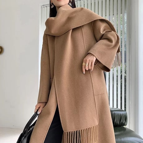 【ウール】2way long coat