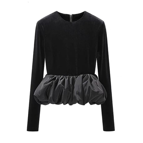 ベロア peplum tops