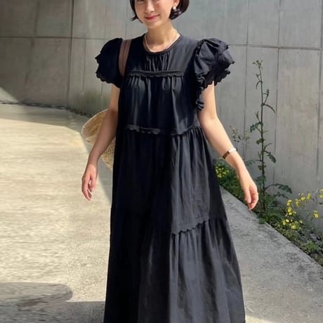 frill sleeve onepiece
