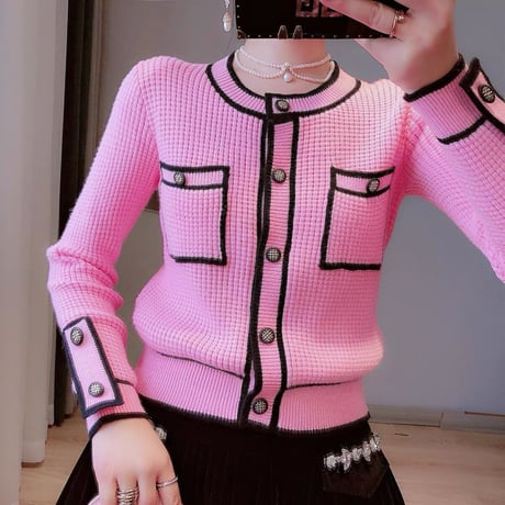 bicolor cardigan