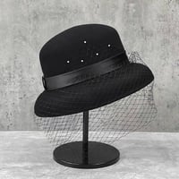 tulle wool hat