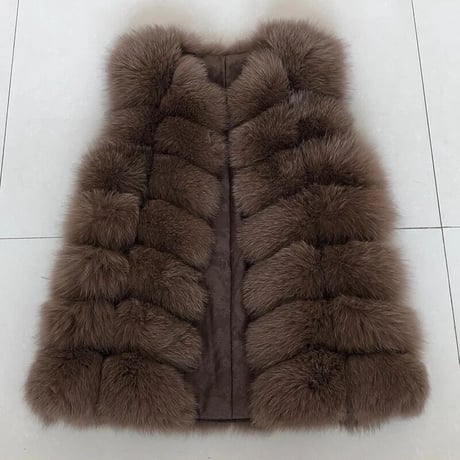 fox fur vest