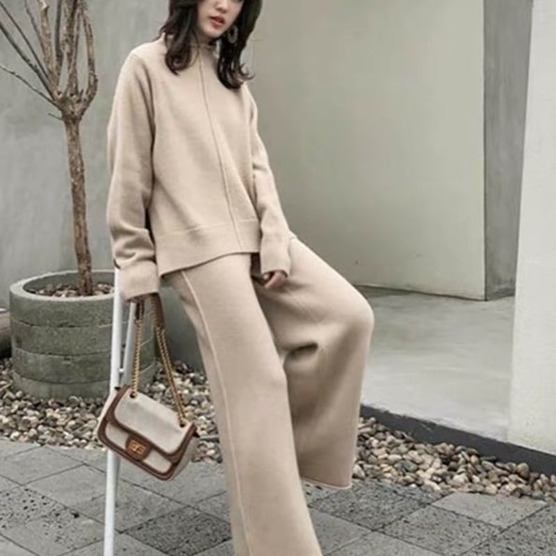 ワイドパンツ ニットセットアップ | BrillantSelect Store ワイドパンツ ニットセットアップ | BrillantSelect Store