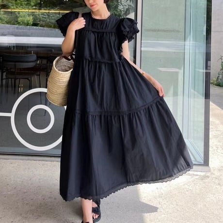 frill sleeve onepiece