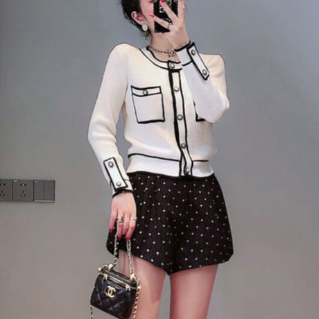 bicolor cardigan
