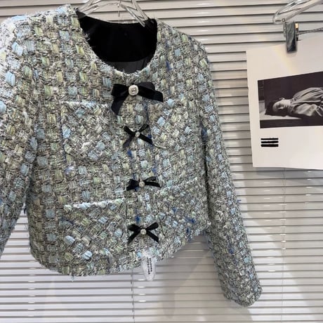 ribbon tweed jacket