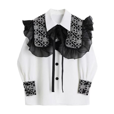 big collar blouse