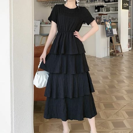 t-shirt frill onepiece