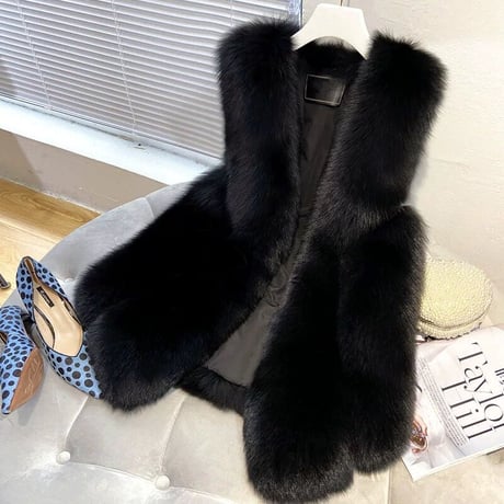 eco fur vest
